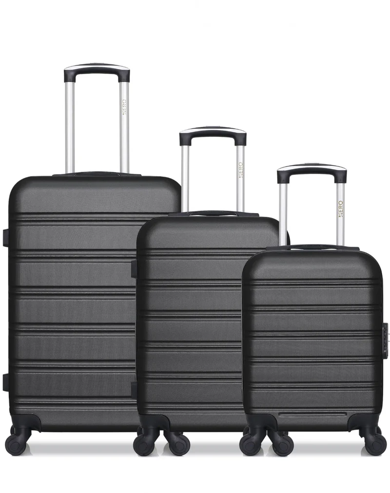 HERO – 3er-Pack: Mittelgroßer Koffer, Handgepäck und Handgepäck XXS RENOSO