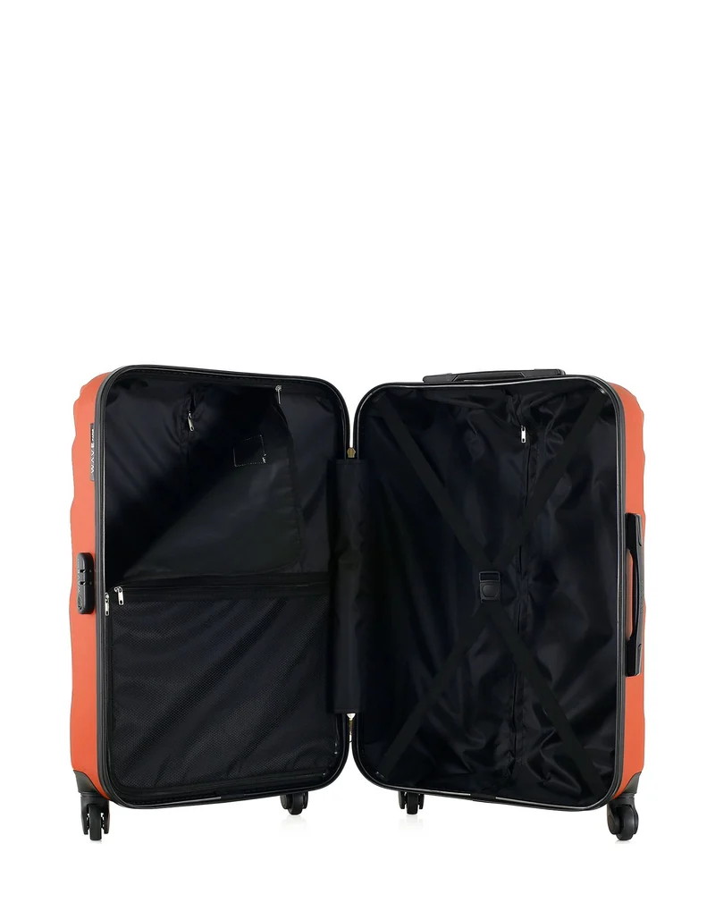 WAVE PARIS - 3er-Pack: Mittelgroßer Koffer, Handgepäck und Handgepäck XXS DANUBE