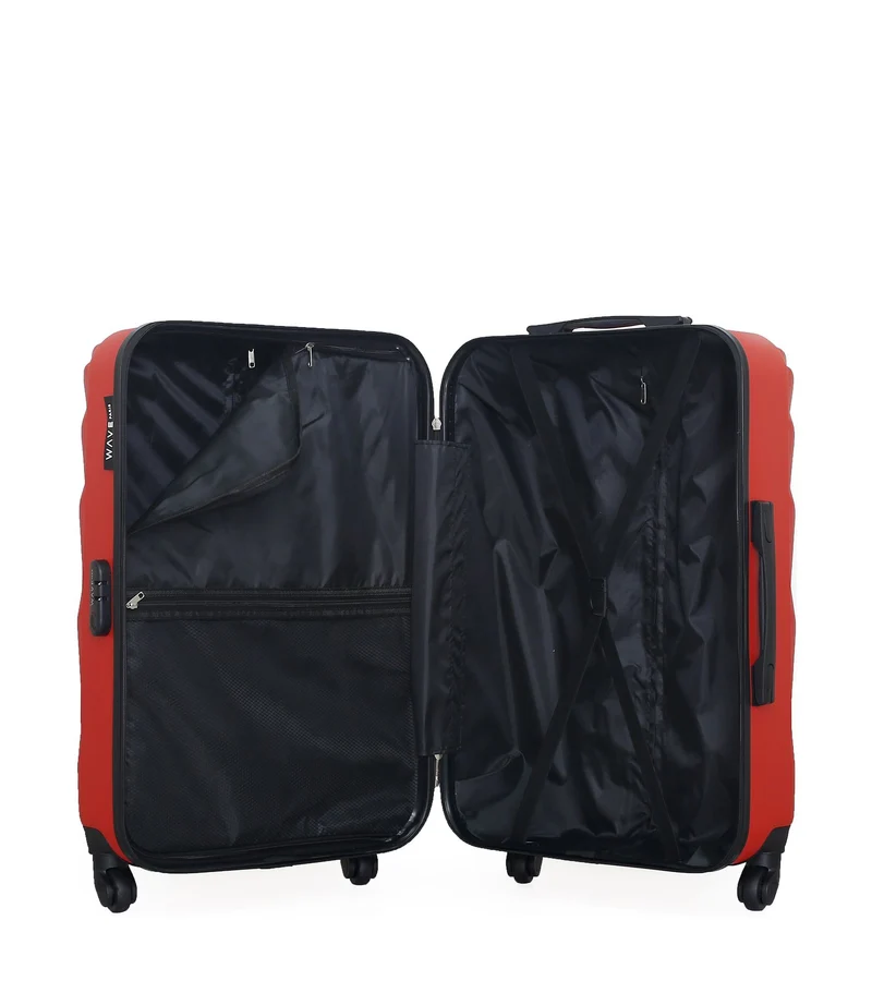 WAVE PARIS - 3er-Pack: Mittelgroßer Koffer, Handgepäck und Handgepäck XXS DANUBE