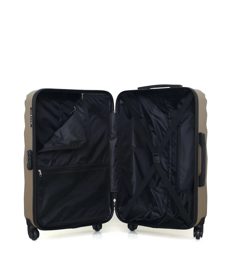 WAVE PARIS - 3er-Pack: Mittelgroßer Koffer, Handgepäck und Handgepäck XXS DANUBE
