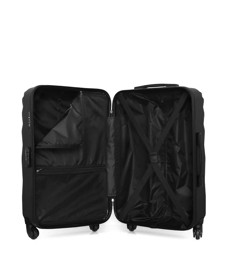 WAVE PARIS - 3er-Pack: Mittelgroßer Koffer, Handgepäck und Handgepäck XXS DANUBE