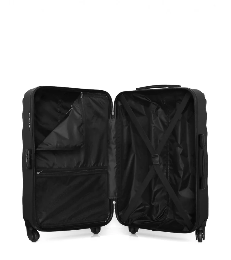 WAVE PARIS - 3er-Pack: Mittelgroßer Koffer, Handgepäck und Handgepäck XXS DANUBE
