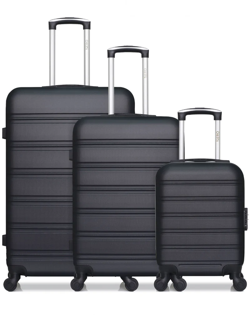 HERO – 3er-Pack: Großer Koffer, mittelgroßer Koffer und Handgepäck XXS RENOSO