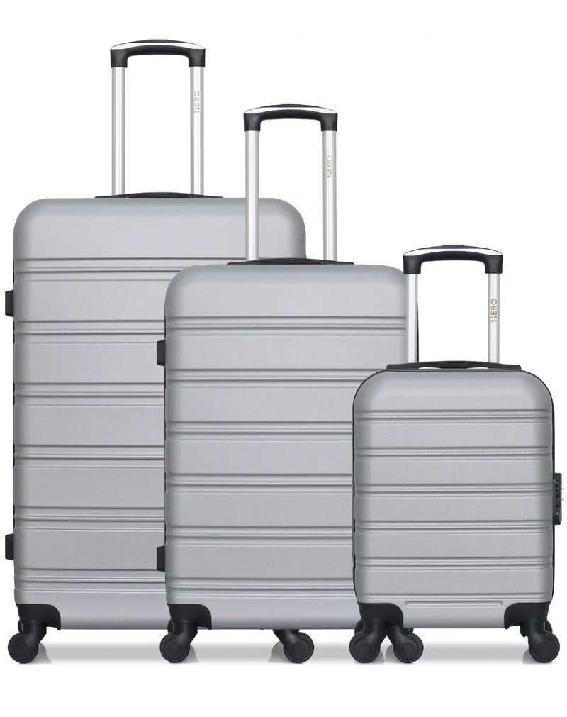 HERO – 3er-Pack: Großer Koffer, mittelgroßer Koffer und Handgepäck XXS RENOSO