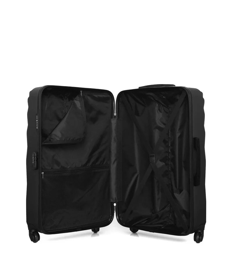 WAVE PARIS - 3er-Pack: Großer Koffer, mittelgroßer Koffer und Handgepäck XXS DANUBE
