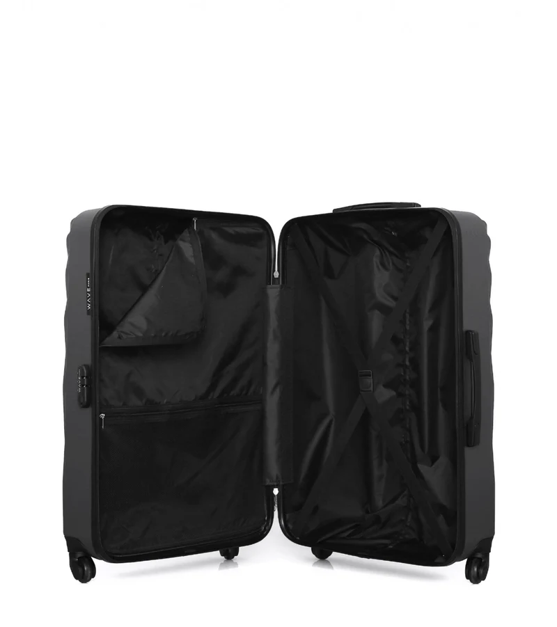 WAVE PARIS - 3er-Pack: Großer Koffer, mittelgroßer Koffer und Handgepäck XXS DANUBE