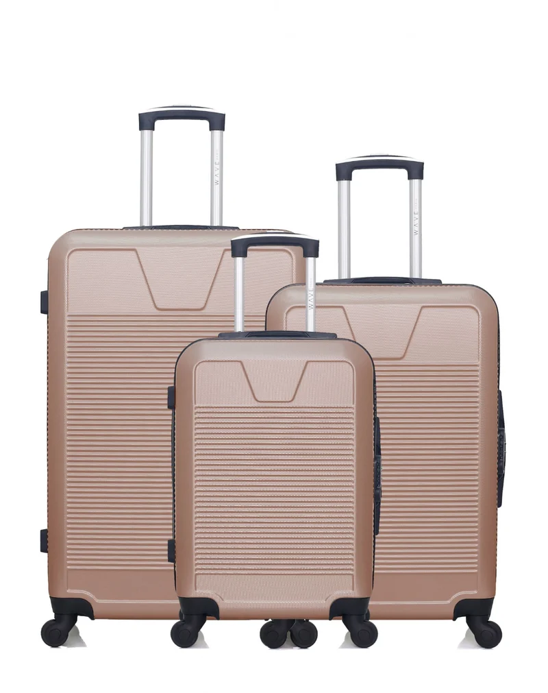 WAVE PARIS - 3er-Pack: Großer Koffer, mittelgroßer Koffer und Handgepäck SELENGA