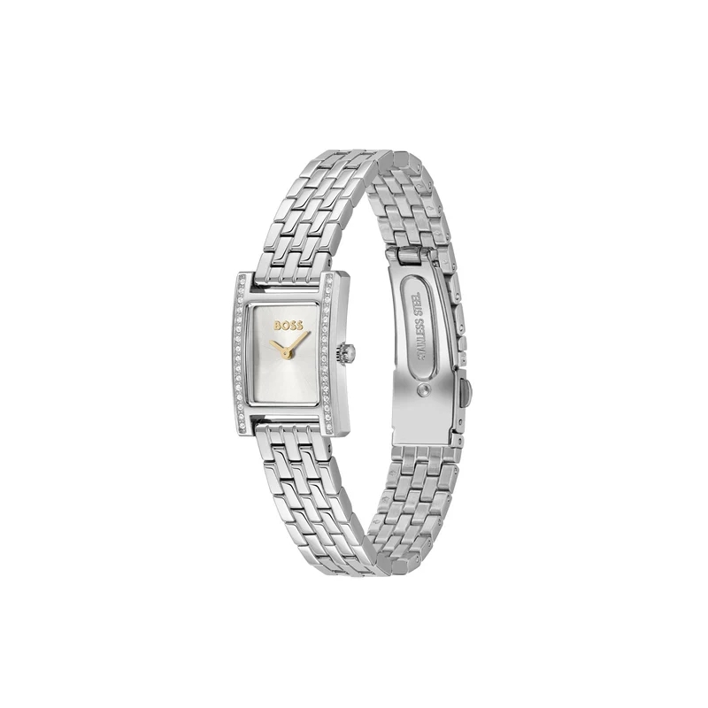 Hugo Boss Lucy Precious Silberne Damenuhr HB1502816