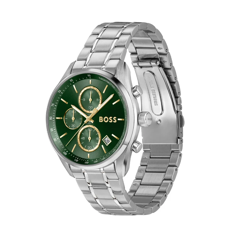 Hugo Boss Grand Prix 40 Silberne Herrenuhr HB1514265