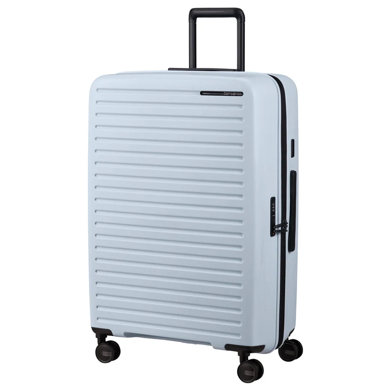 Samsonite Selection Restackd - 4-Rollen-Trolley 75 cm L erw. mit 3tlg. Packsack-Set (glacier)