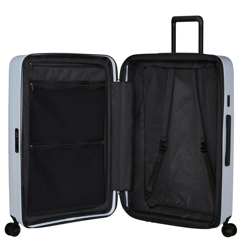 Samsonite Selection Restackd - 4-Rollen-Trolley 75 cm L erw. mit 3tlg. Packsack-Set (glacier)