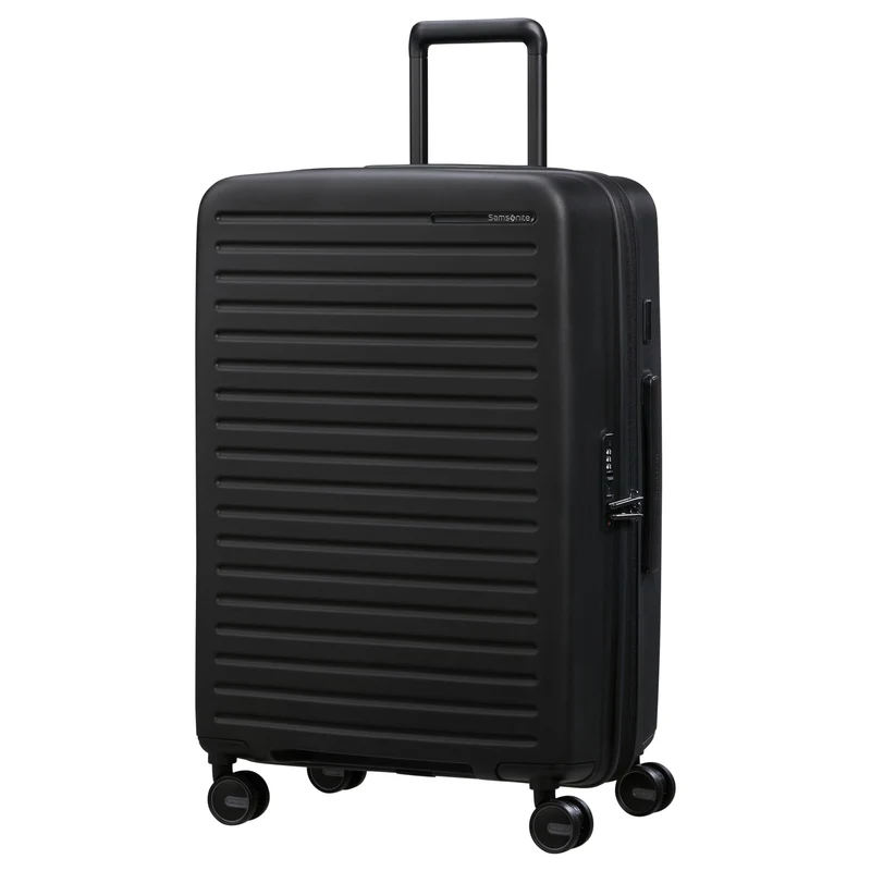 Samsonite Selection Restackd - 4-Rollen-Trolley M 68 cm erw. (schwarz)