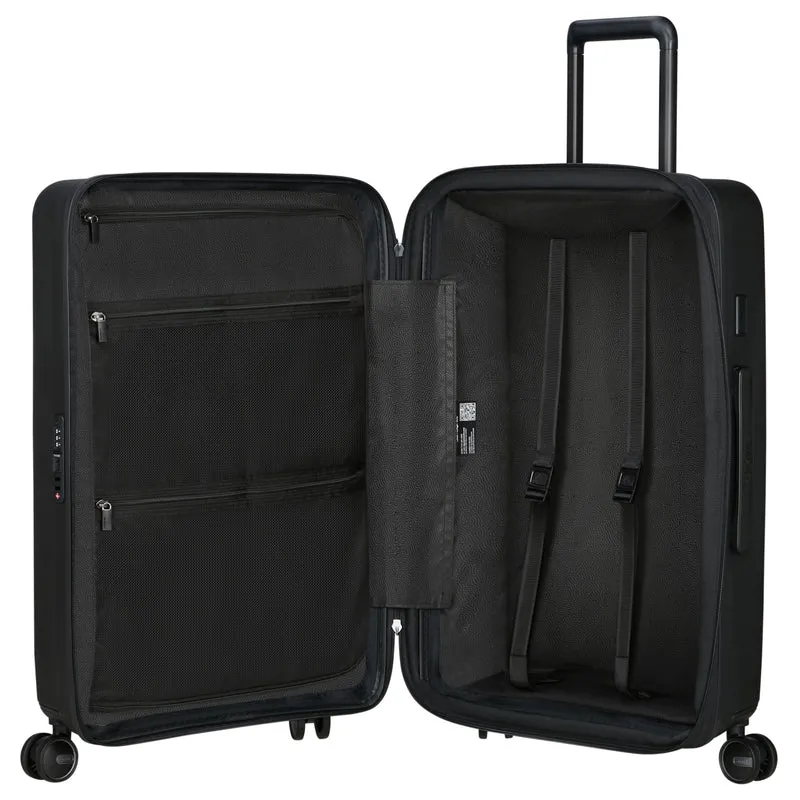Samsonite Selection Restackd - 4-Rollen-Trolley M 68 cm erw. (schwarz)