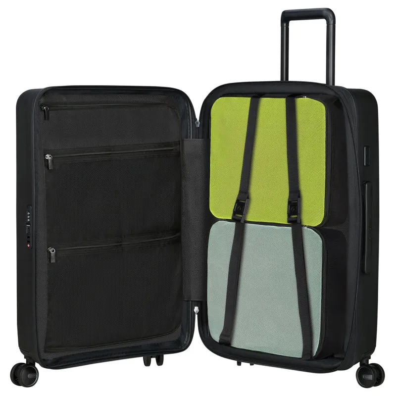 Samsonite Selection Restackd - 4-Rollen-Trolley M 68 cm erw. (schwarz)