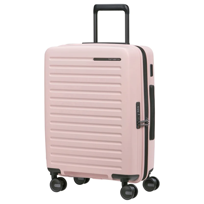 Samsonite Selection Restackd - 4-Rollen-Kabinentrolley 55 cm erw. (rose)
