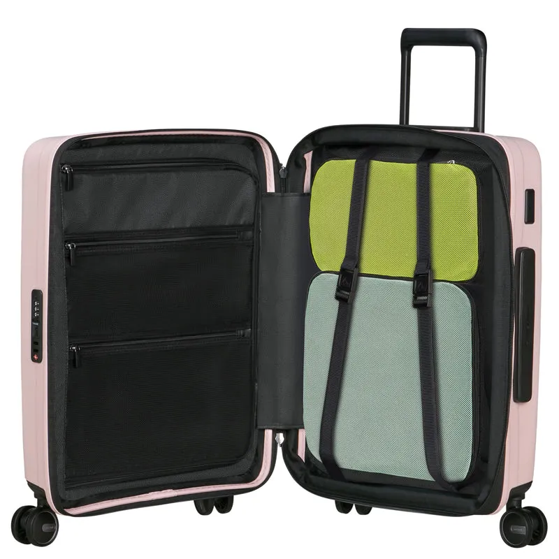Samsonite Selection Restackd - 4-Rollen-Kabinentrolley 55 cm erw. (rose)