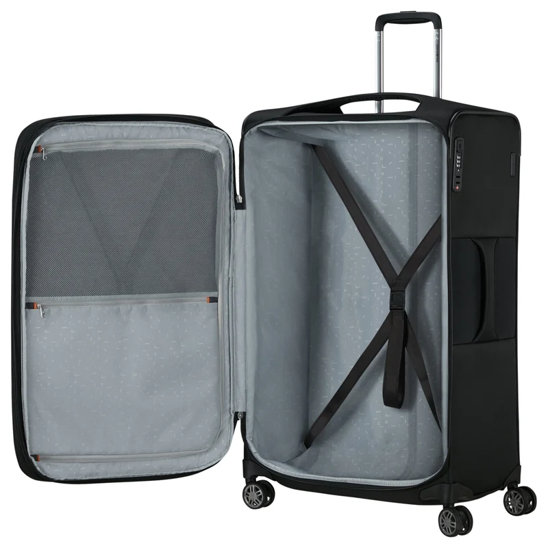 Samsonite Selection Re-Lite - 4-Rollen-Trolley 78 cm erw. (schwarz)