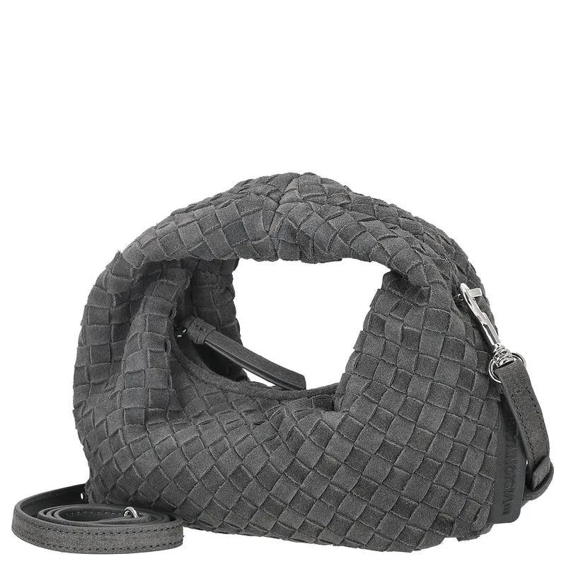 Les Visionnaires Greta Micro Weave Cozy - Umhängetasche 20 cm (asphalte)