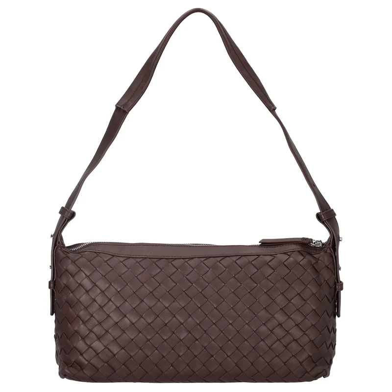 Les Visionnaires Marie Baguette Weave Silky - Schultertasche 38.5 cm (aubergine)