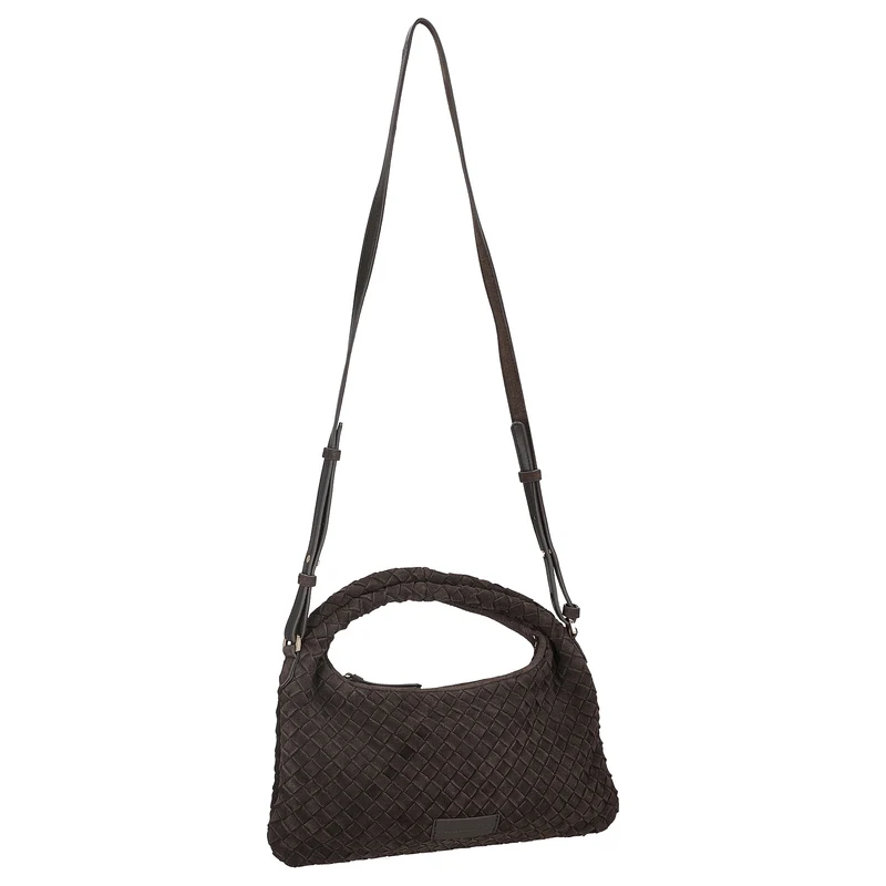 Les Visionnaires Sadie Weave Cozy - Umhängetasche 39 cm (dark brown)