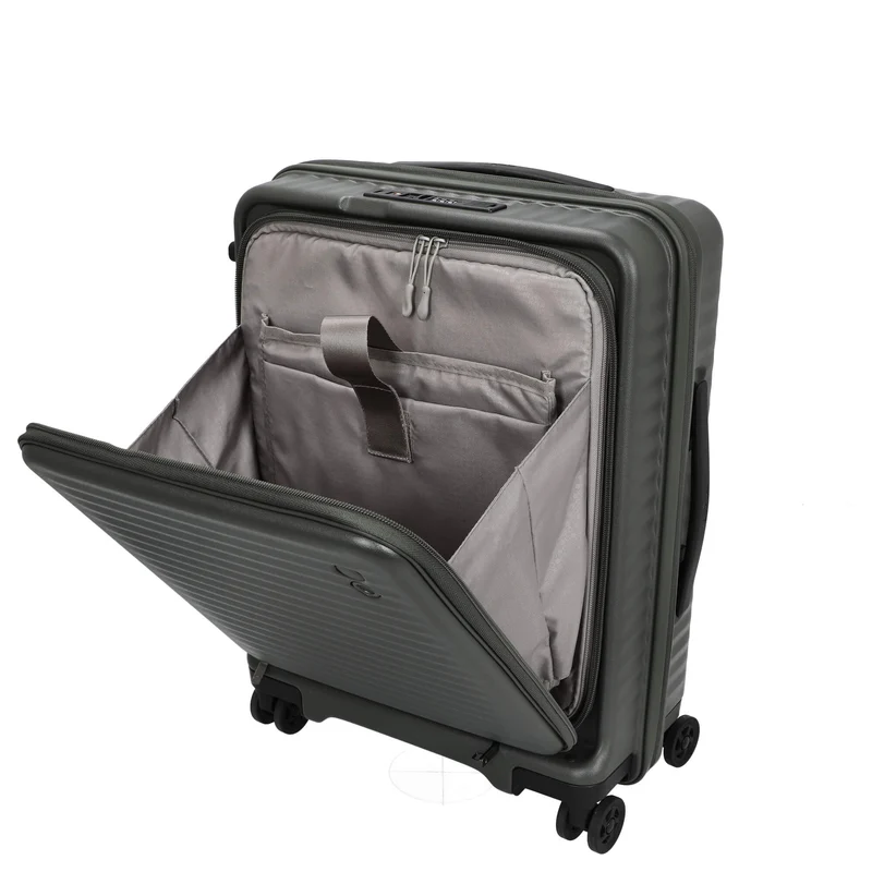 Echolac Celestra FA - 4-Rollen-Kabinentrolley 14" S 55 cm erw. USB (deep olive)