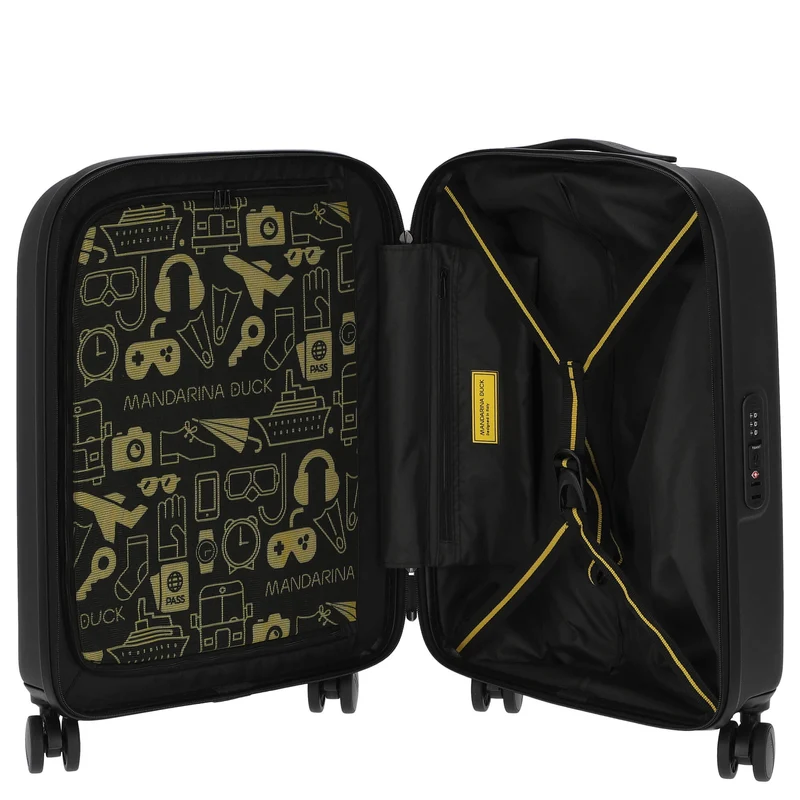 Mandarina Duck Logoduck+ - 4-Rollen-Kabinentrolley 55 cm S (black)