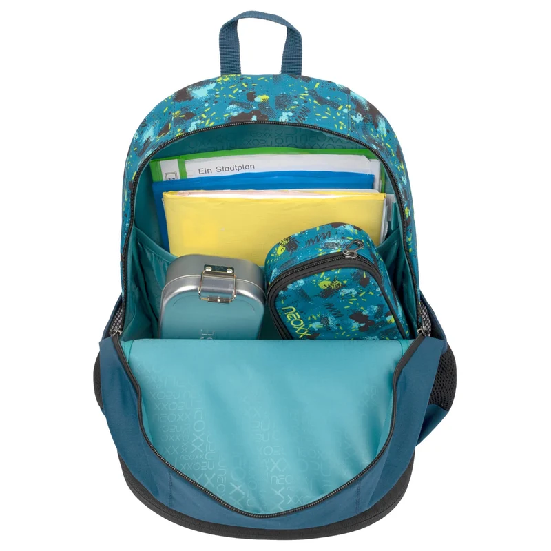 Neoxx FLOW - Schulrucksack 42.5 cm (Petrol extreme)