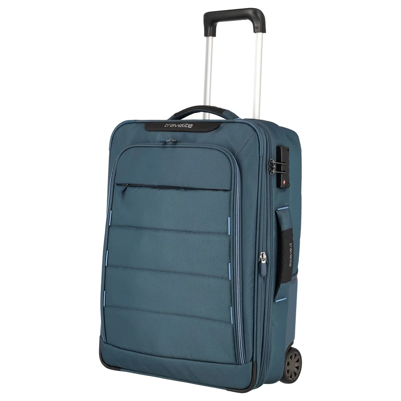 Travelite Skaii Hybrid - 2-Rollen-Kabinentrolley S 55 cm erw. (panoramablau)