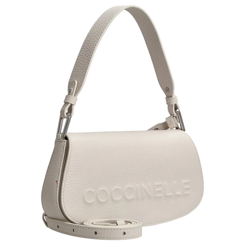 Coccinelle Myrtha Maxi Log - Schultertasche 24 cm (white)
