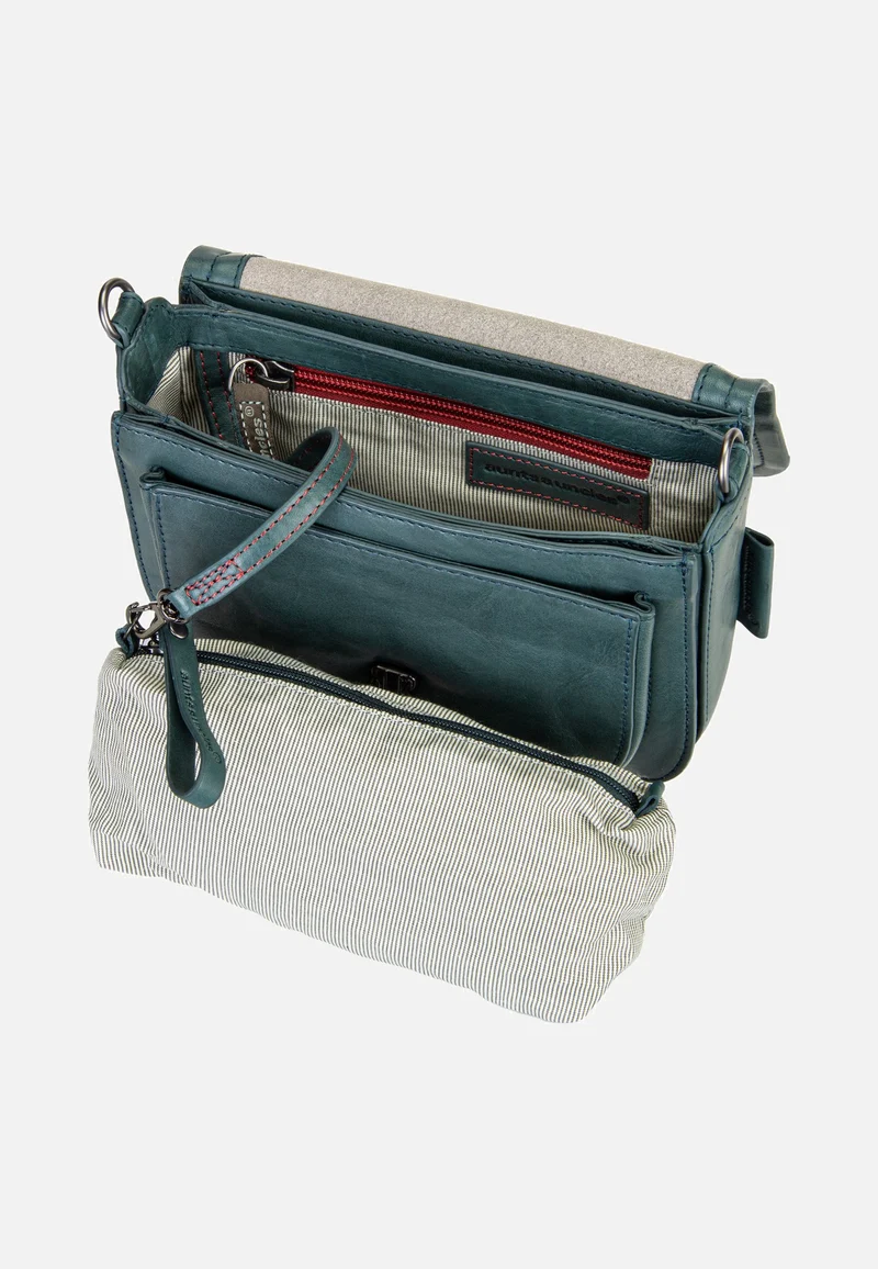 Mrs. Waffle Green Jewel - Saddle Bag