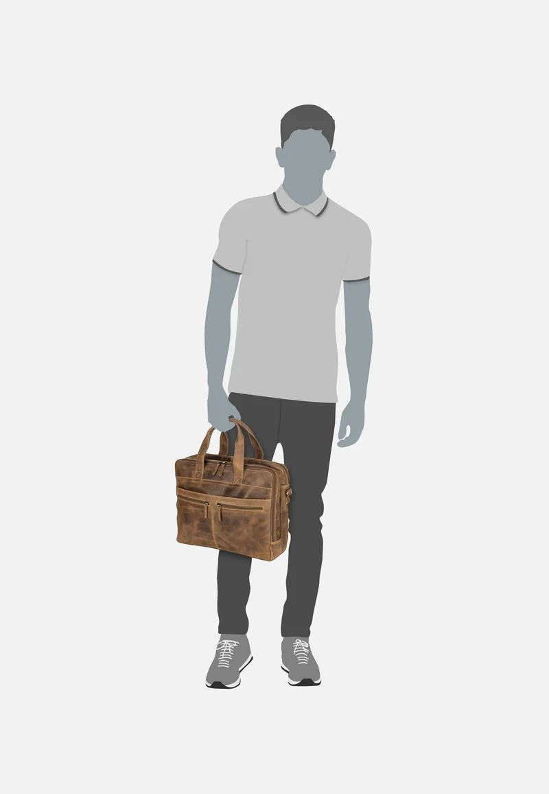 Vintage 1572 Teak-Brown - Aktentasche