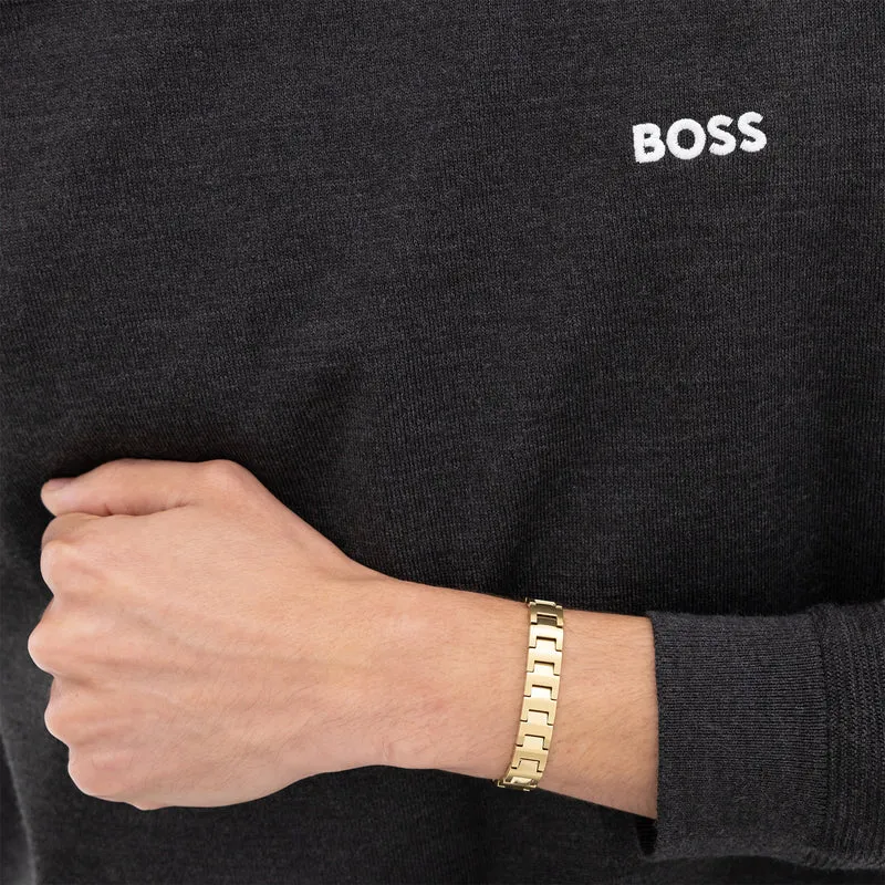 Hugo Boss BOSS Gold-coloured Chain Bracelet HBJ1580753