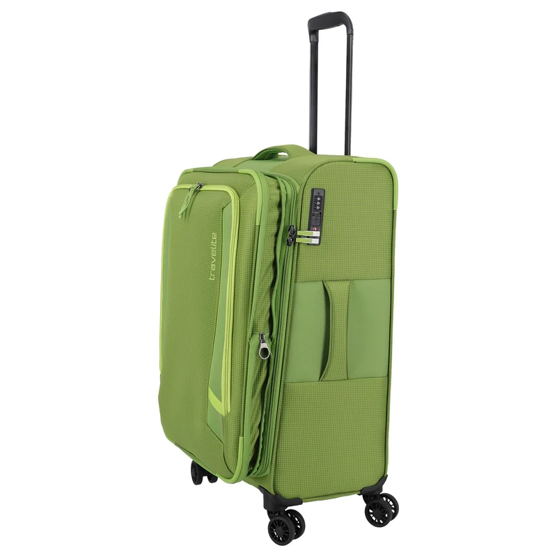 Travelite Corsiica - 4-Rollen-Trolley M 67 cm erw. (fresh green)