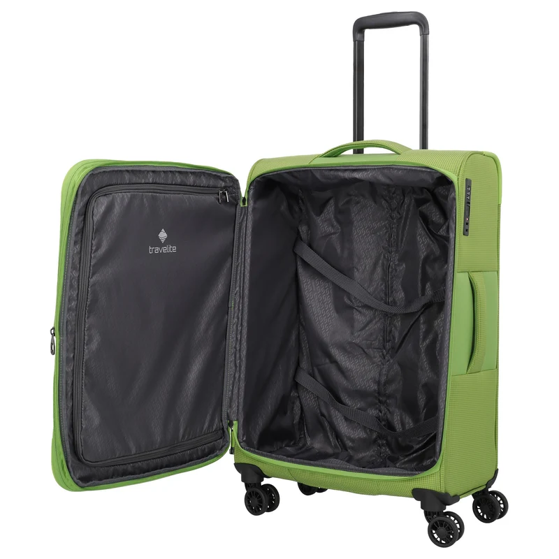 Travelite Corsiica - 4-Rollen-Trolley M 67 cm erw. (fresh green)