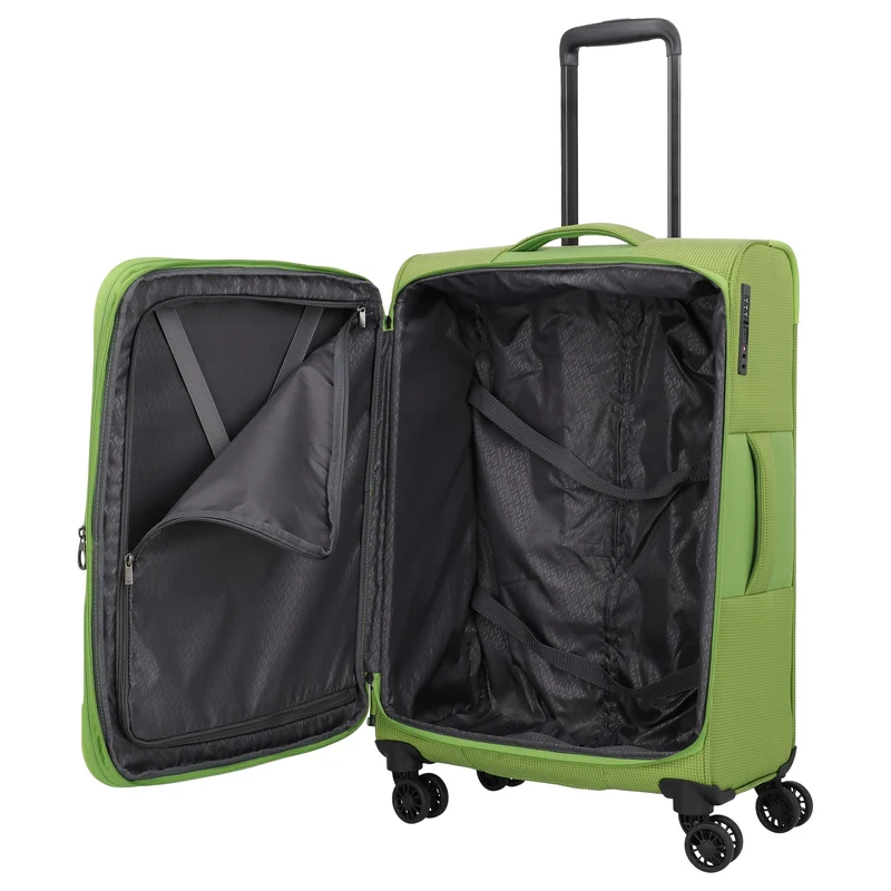 Travelite Corsiica - 4-Rollen-Trolley M 67 cm erw. (fresh green)