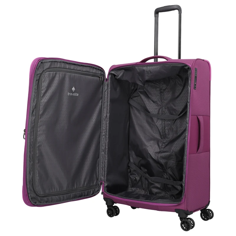 Travelite Corsiica - 4-Rollen-Trolley L 77 cm erw. (pink)
