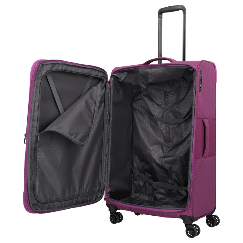 Travelite Corsiica - 4-Rollen-Trolley L 77 cm erw. (pink)