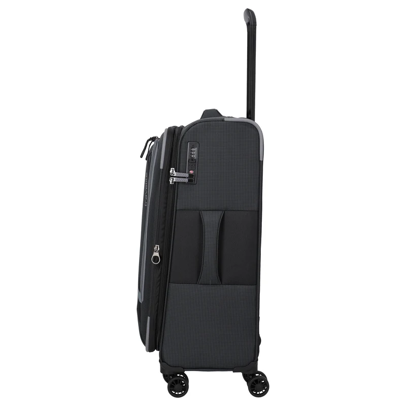 Travelite Corsiica - 4-Rollen-Trolley M 67 cm erw. (black)