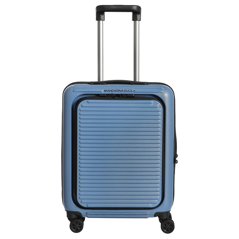 Mandarina Duck Tank Case - 4-Rollen-Trolley mit Vortasche 55 cm (china blue)