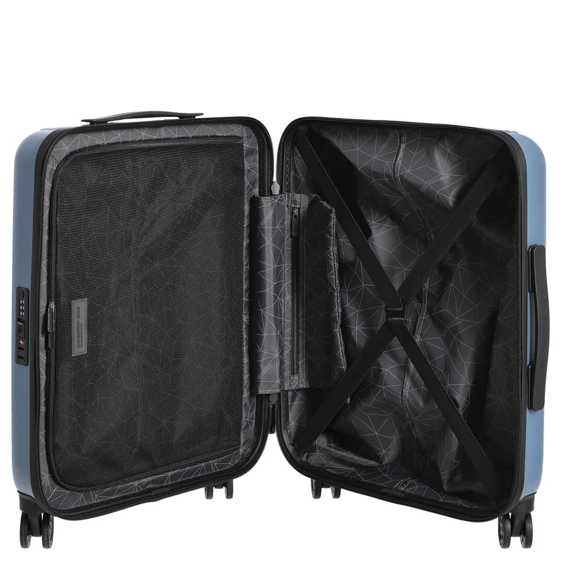 Mandarina Duck Tank Case - 4-Rollen-Trolley mit Vortasche 55 cm (china blue)