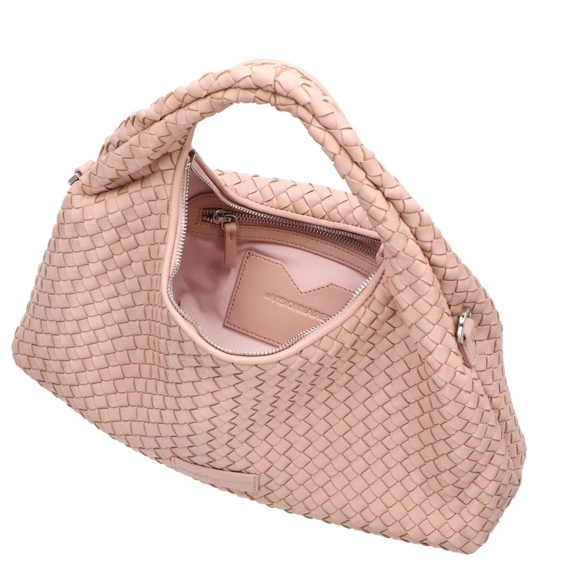 Les Visionnaires Sadie Grande Weave Silky - Henkeltasche 40 cm (rose quartz)