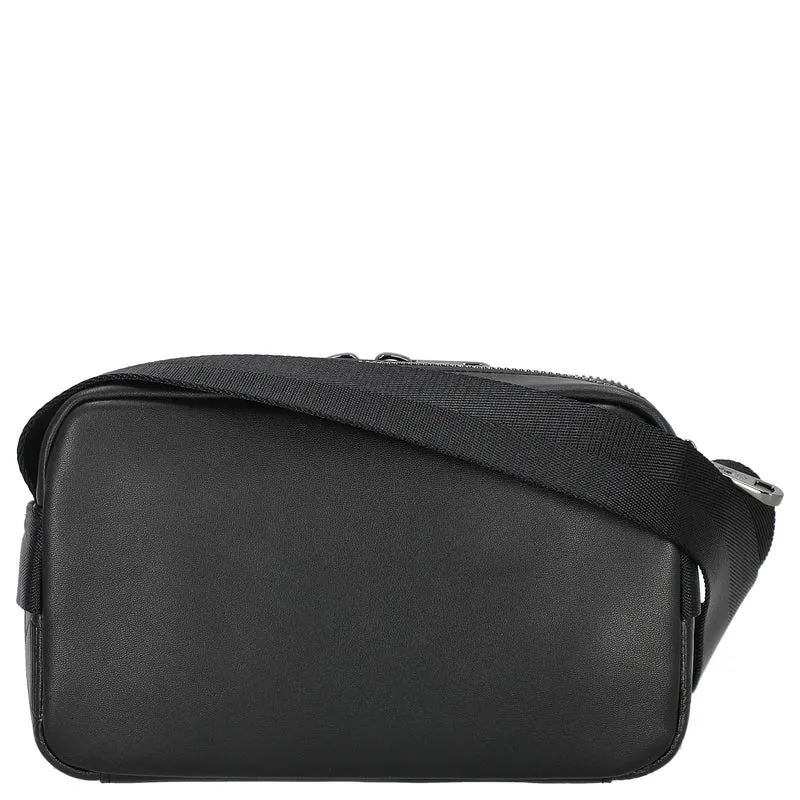 Lacoste Monogramm - Umhängetasche 24 cm (black)