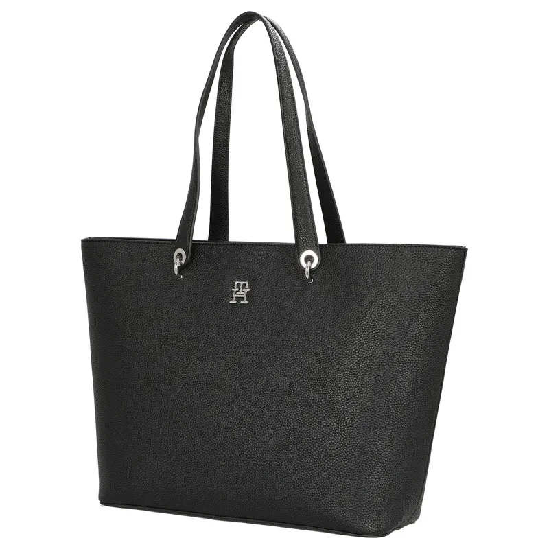 Tommy Hilfiger TH Emblem - Shopper 48 cm (schwarz)