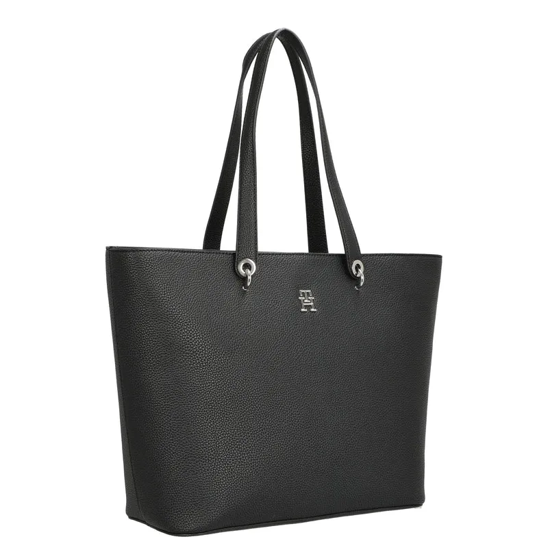 Tommy Hilfiger TH Emblem - Shopper 48 cm (schwarz)