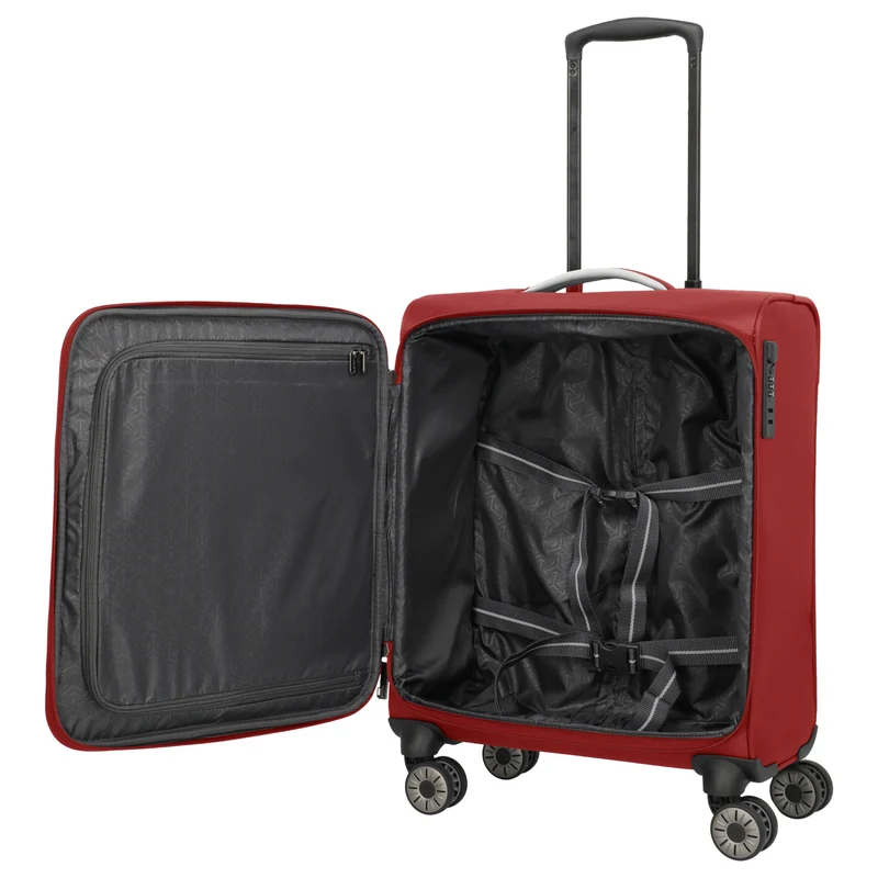 Travelite Jetpack Max - 4-Rollen-Trolley S 55 cm (rot)