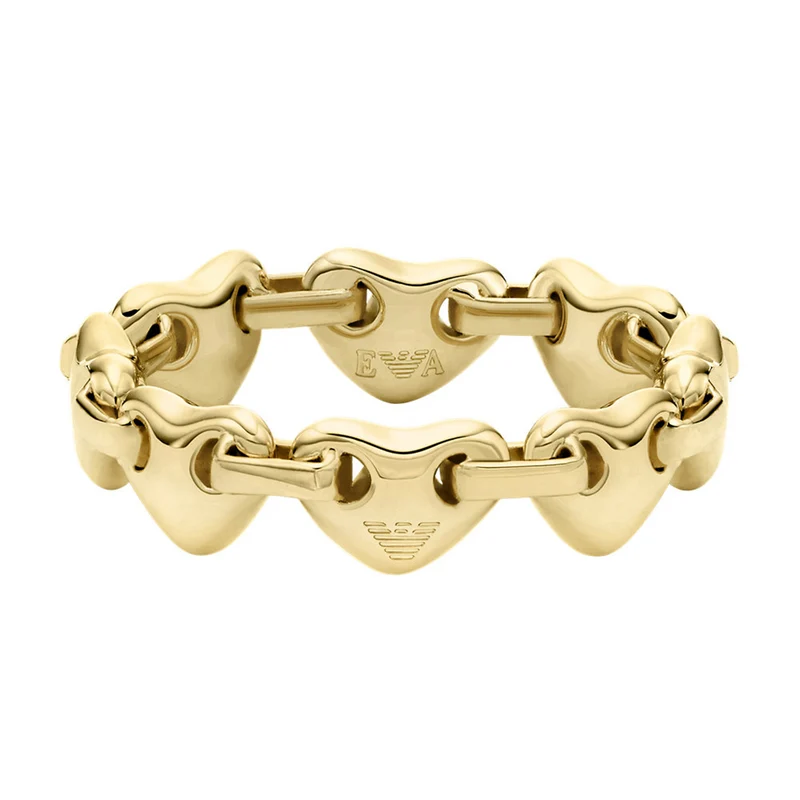 Emporio Armani Sentimental Brass Women's Ring EGS3332710-6.5