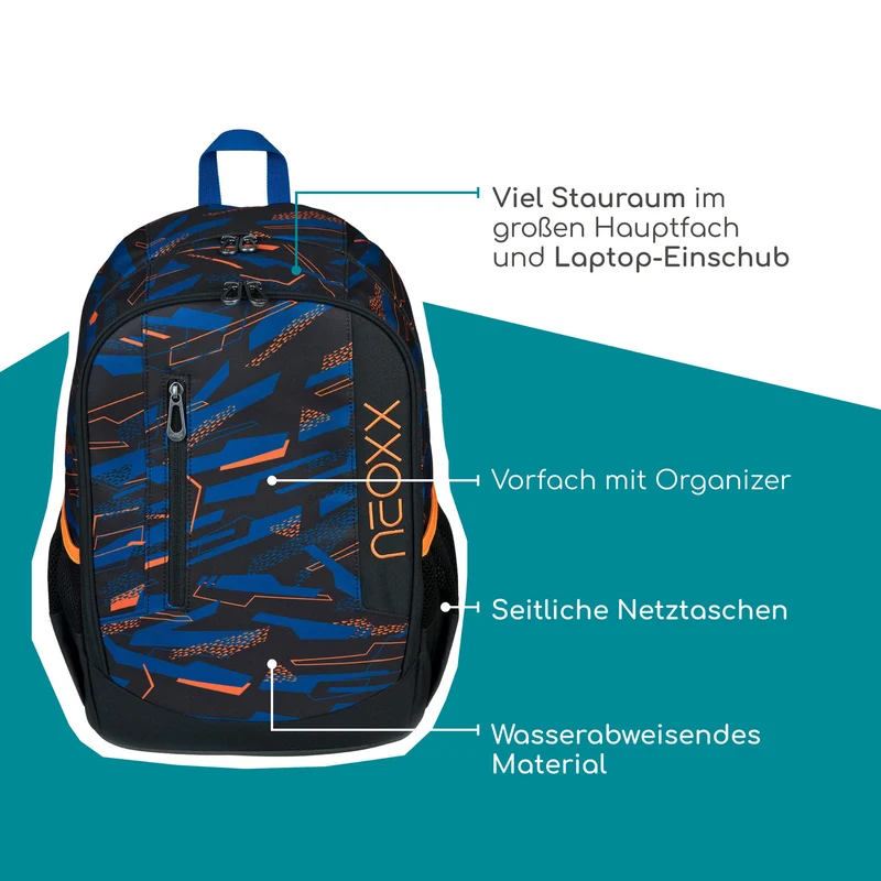 Neoxx FLOW - Schulrucksack 42.5 cm (Streetlight Runner)
