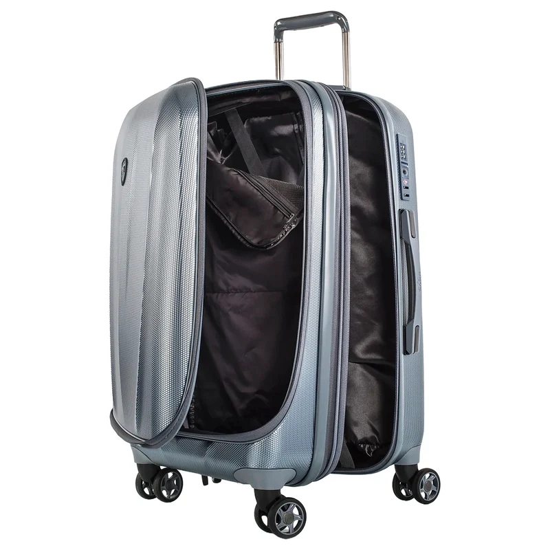 Heys Vantage Smart Access - 4-Rollen-Trolley M 66 cm erw. (slate blue)