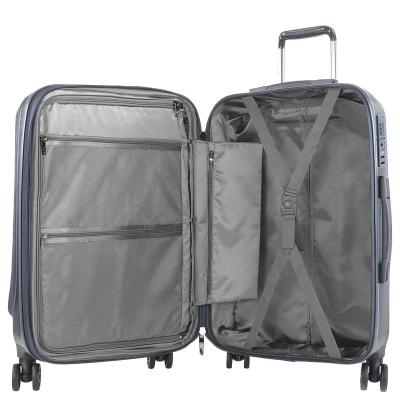 Heys Vantage Smart Access - 4-Rollen-Trolley M 66 cm erw. (slate blue)