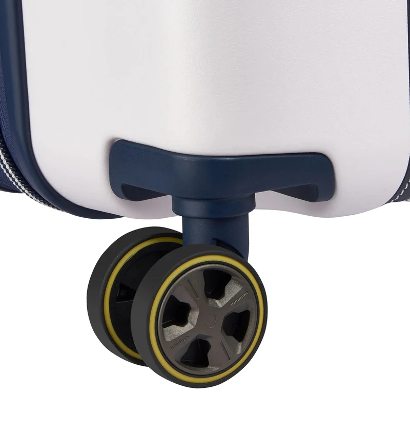Delsey Paris Cadence Trunk - 4-Rollen-Trolley 80 cm erw. (elfenbein/blau)